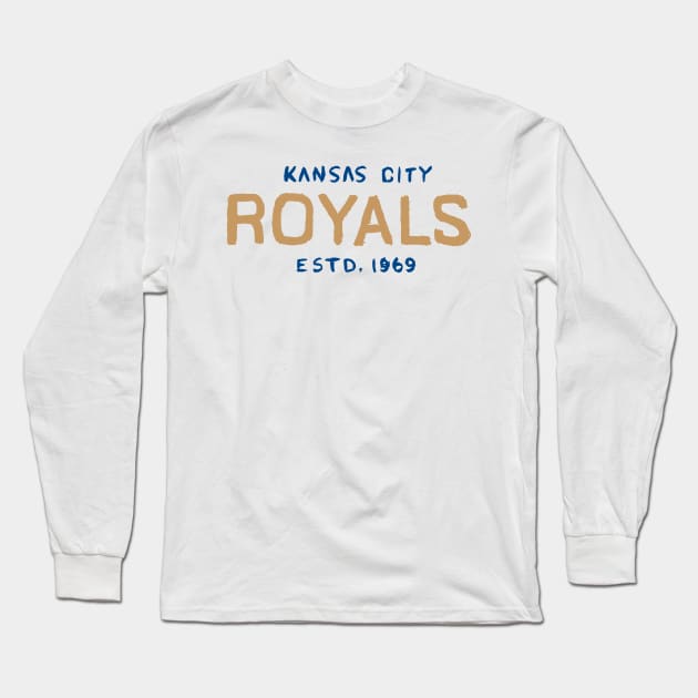 Kansas City Royaaaals 05 Long Sleeve T-Shirt by Very Simple Graph